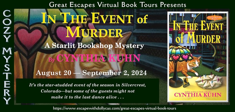 Virtual Book Tour & Book Review: In the Event of Murder (A Starlit Bookshop Mystery) by Cynthia Kuhn 