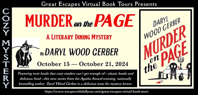 📚Virtual Book Tour & Book Review & #Giveaway: Murder on the Page (A Literary Dining Mystery) by Daryl Wood Gerber📚