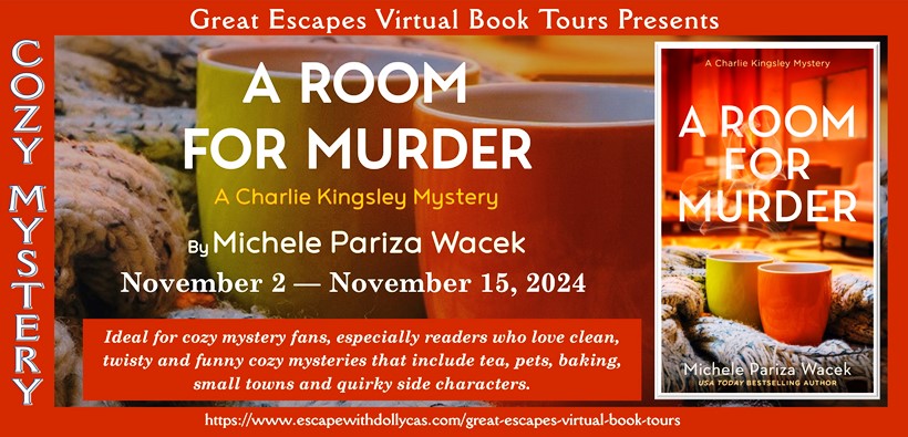 Virtual Book Tour & Book Review & #Giveaway: A Room for Murder (Charlie Kingsley Mysteries) by Michele Pariza&nbsp;Wacek