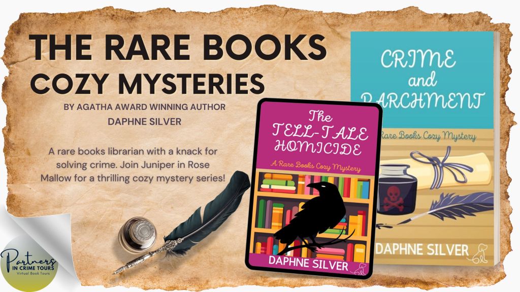 Virtual Book Tour & Book Review: Crime & Parchment by Daphne Silver (THE RARE BOOKS COZY MYSTERIES, Book 1) 