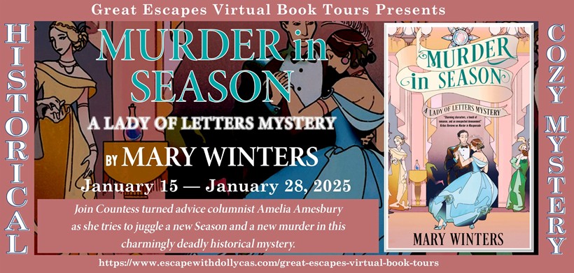 Virtual Book Tour & Book Review & #Giveaway: Murder in Season (A Lady of Letters Mystery) by Mary Winters