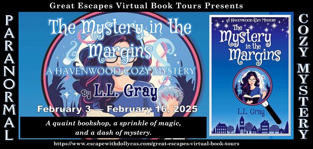 Virtual Book Tour & Book Review & #Giveaway: The Mystery in the Margins: A Cozy Mystery (Havenwood Paranormal Cozy Mysteries) by L.L.&nbsp;Gray