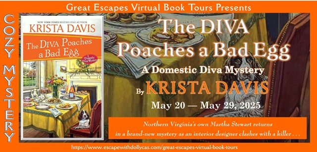 Virtual Book Tour & Book Review & #Giveaway: The Diva Poaches a Bad Egg (A Domestic Diva Mystery) by Krista&nbsp;Davis