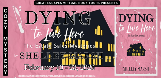 🏡Virtual Book Tour & Book Review & #Giveaway: Dying to Live Here (Estate Sales Mysteries) by Shelley Marsh ☀️